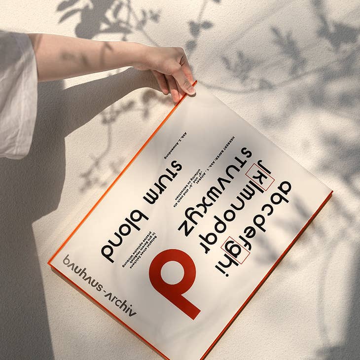 Float Acrylic Frame - Orange - Easy Loading