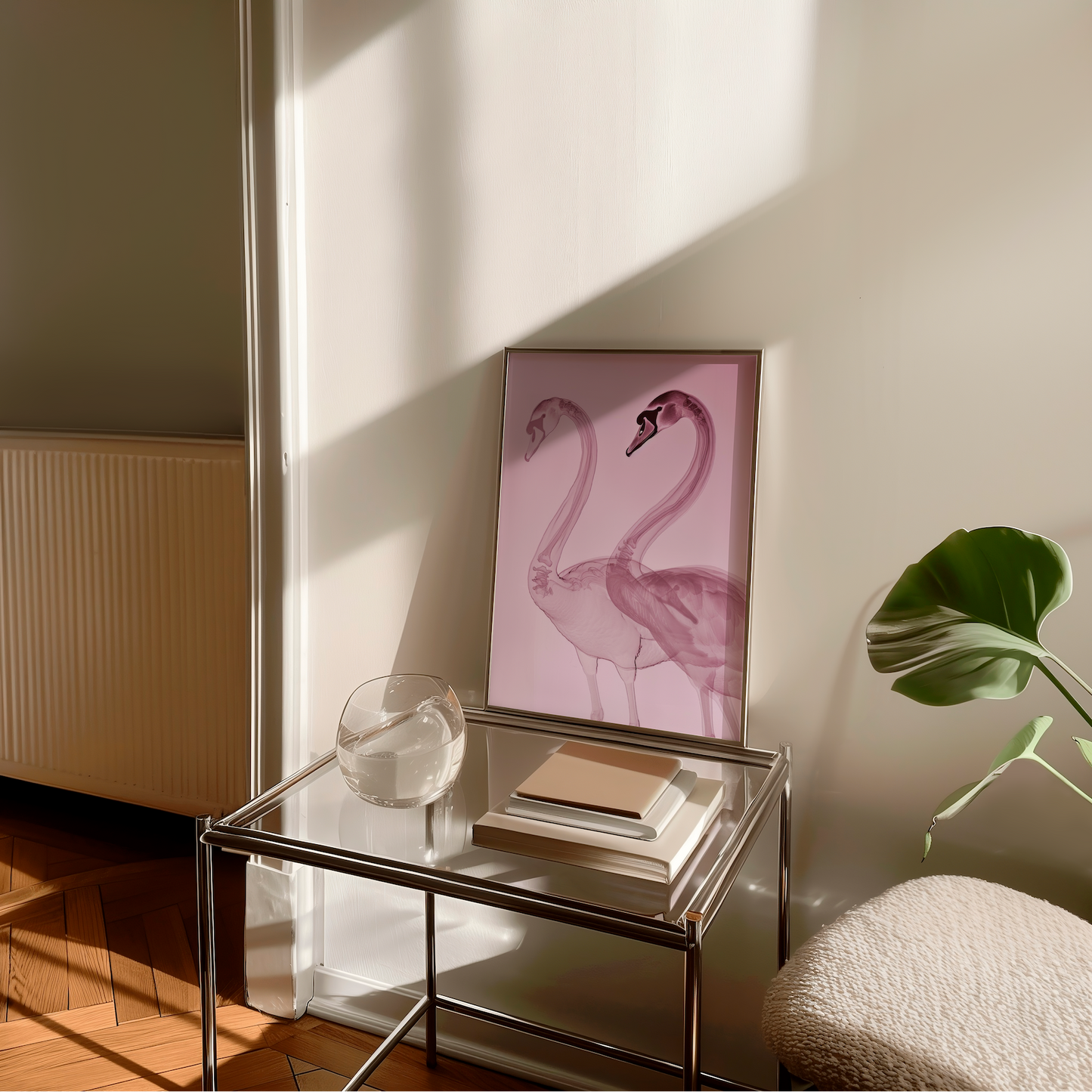 Flamingo Xo - Pink Aesthetic, Coquette, Dopamine Decor, Maximalism Art Print
