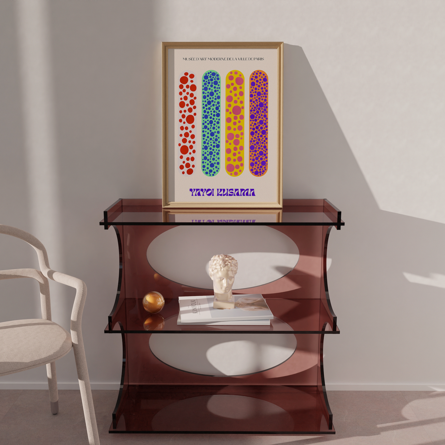 Kusama Art Poster - Aesthetic Prints (Set of 2) for Bedroom, Living Room, or Sunroom