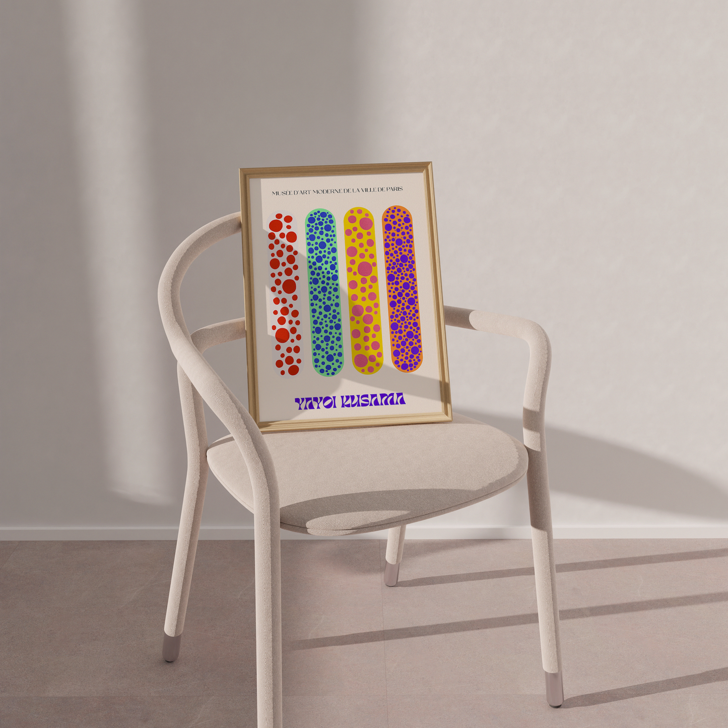 Kusama Art Poster - Aesthetic Prints (Set of 2) for Bedroom, Living Room, or Sunroom