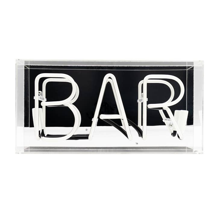 Locomocean - ‘BAR' Acrylic Box Neon Light