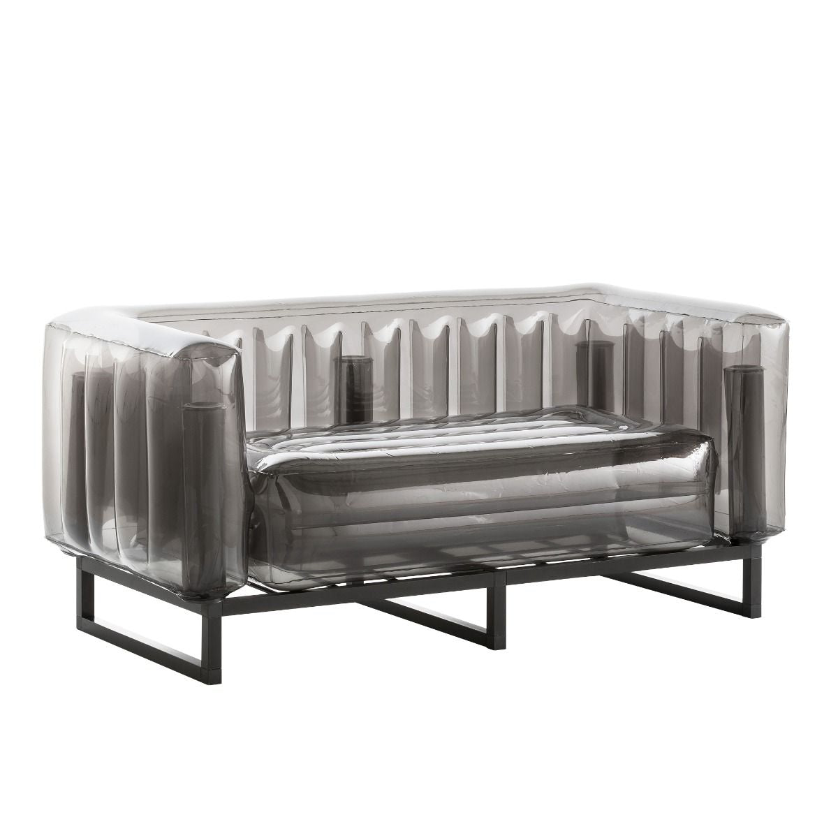 MOJOW - Crystal Black Aluminum Sofa