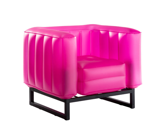 MOJOW - Luminous Pink Aluminum Armchair