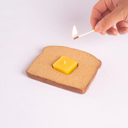 Garrity - Ceramic Toast Candle Holder