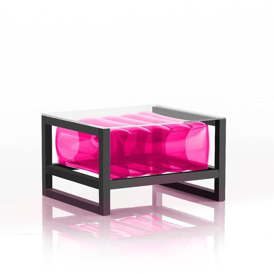MOJOW - Crystal Pink Aluminum Coffee Table