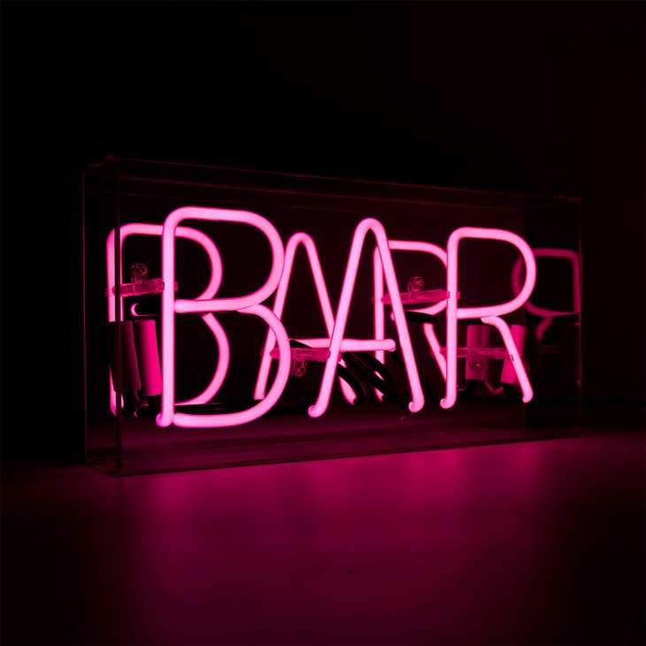 Locomocean - ‘BAR' Acrylic Box Neon Light