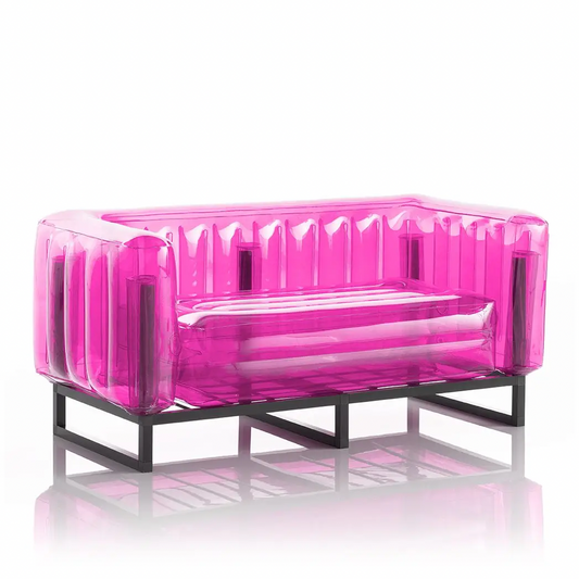 MOJOW - Crystal Pink Aluminum Sofa