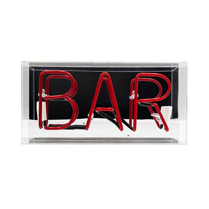 Locomocean - ‘BAR' Acrylic Box Neon Light